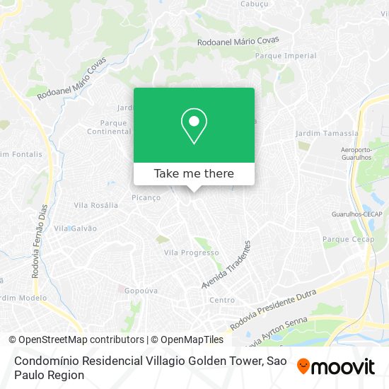 Condomínio Residencial Villagio Golden Tower map