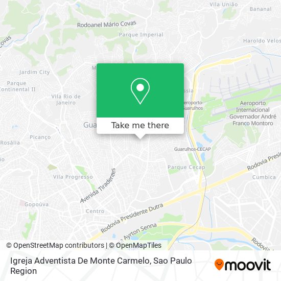 Igreja Adventista De Monte Carmelo map