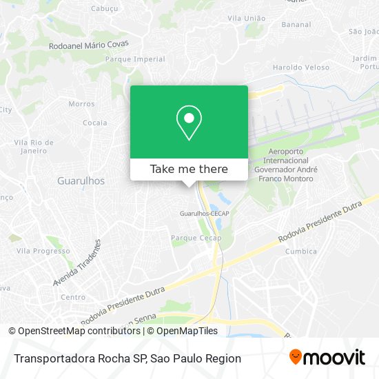 Transportadora Rocha SP map