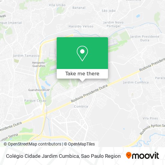 Colégio Cidade Jardim Cumbica map