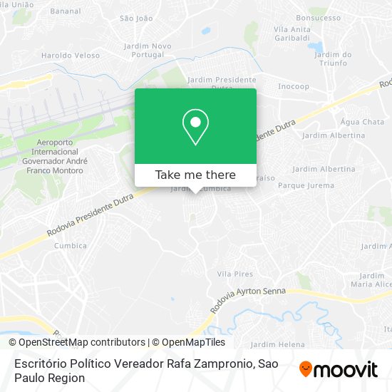 Mapa Escritório Político Vereador Rafa Zampronio