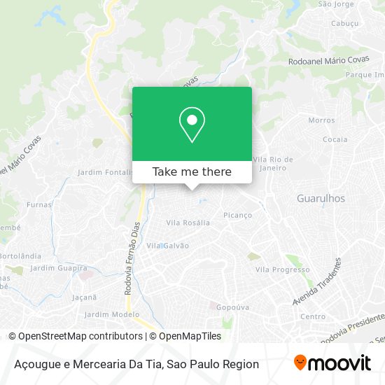 Mapa Açougue e Mercearia Da Tia