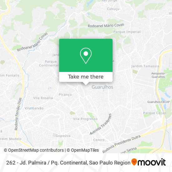 262 - Jd. Palmira / Pq. Continental map