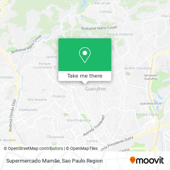 Supermercado Mamãe map