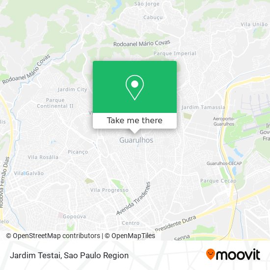 Jardim Testai map