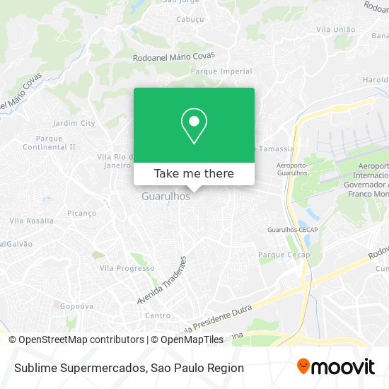 Sublime Supermercados map