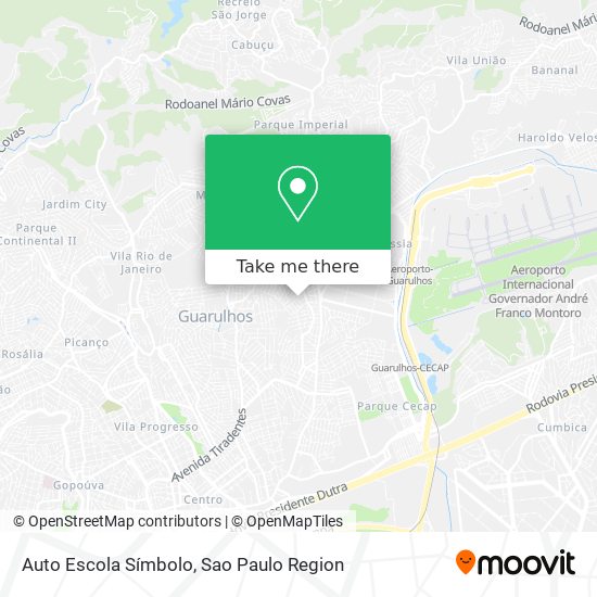 Auto Escola Símbolo map