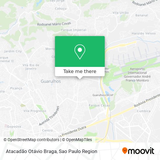 Mapa Atacadão Otávio Braga