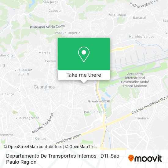 Mapa Departamento De Transportes Internos - DTI