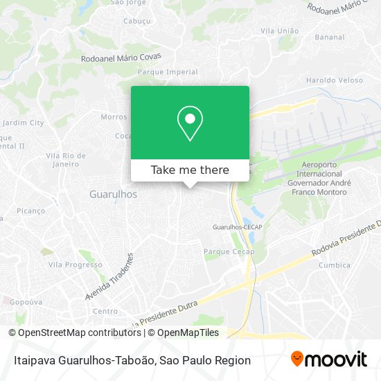 Itaipava Guarulhos-Taboão map