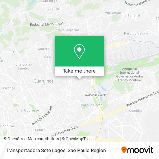 Transportadora Sete Lagos map