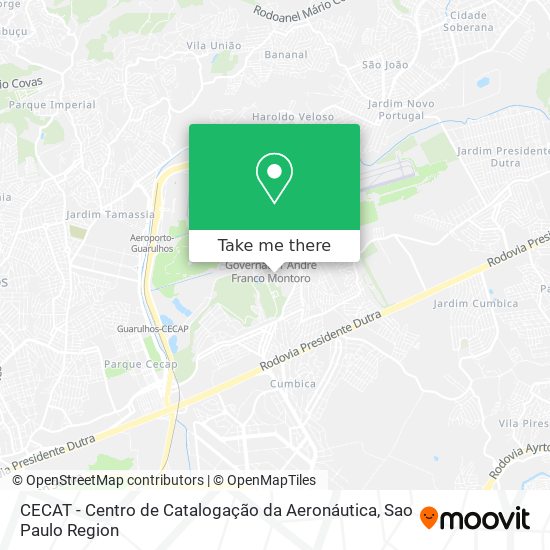CECAT - Centro de Catalogação da Aeronáutica map
