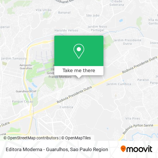 Editora Moderna - Guarulhos map