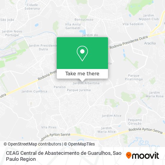 CEAG Central de Abastecimento de Guarulhos map