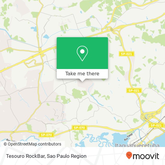 Tesouro RockBar map
