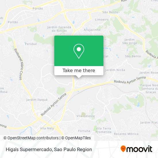 Higa's Supermercado map