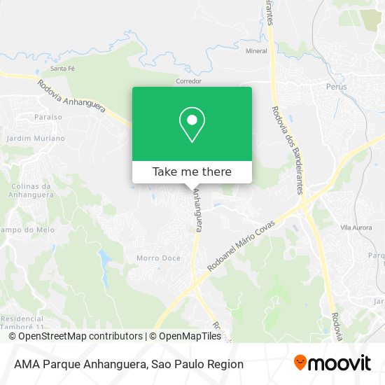 AMA Parque Anhanguera map