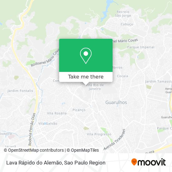 Lava Rápido do Alemão map