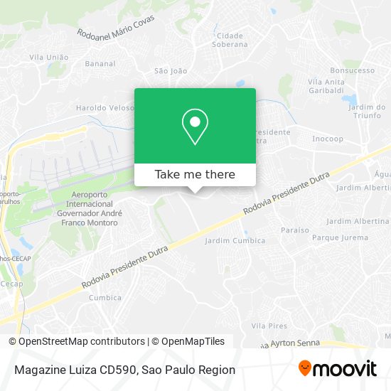 Magazine Luiza CD590 map