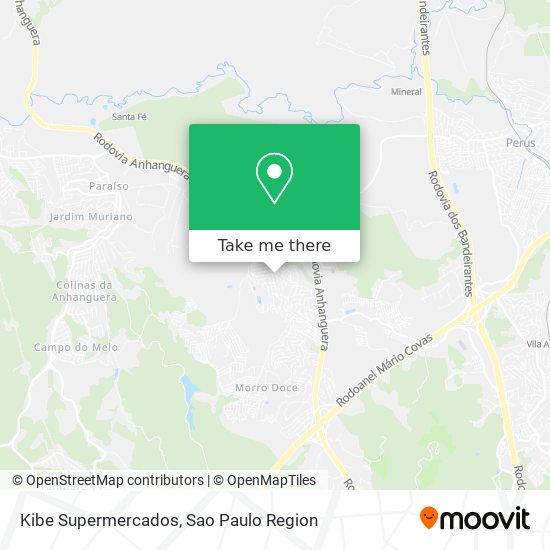 Mapa Kibe Supermercados