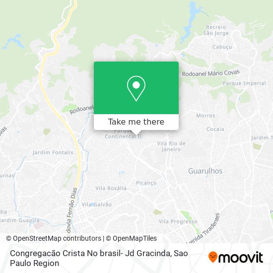 Congregacão Crista No brasil- Jd Gracinda map