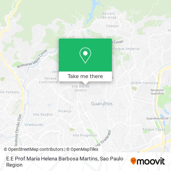 Mapa E.E Prof Maria Helena Barbosa Martins