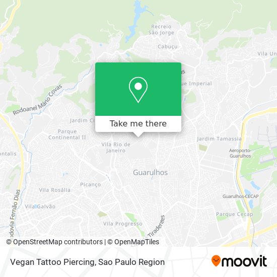 Vegan Tattoo Piercing map