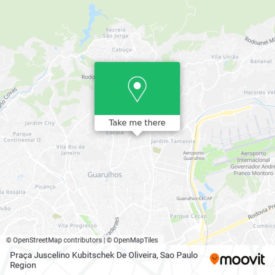 Praça Juscelino Kubitschek De Oliveira map