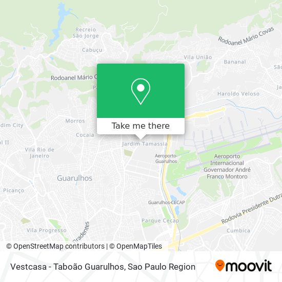 Vestcasa - Taboão Guarulhos map
