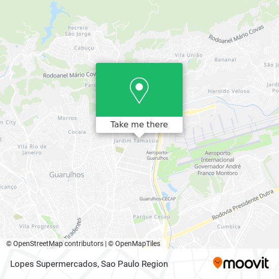 Lopes Supermercados map