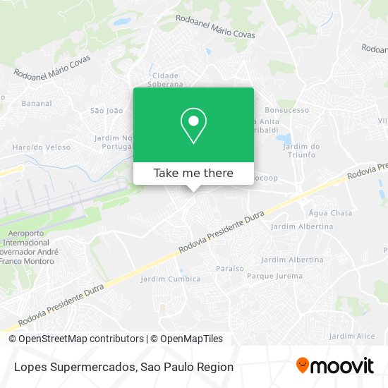 Lopes Supermercados map