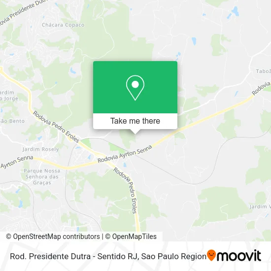 Rod. Presidente Dutra - Sentido RJ map