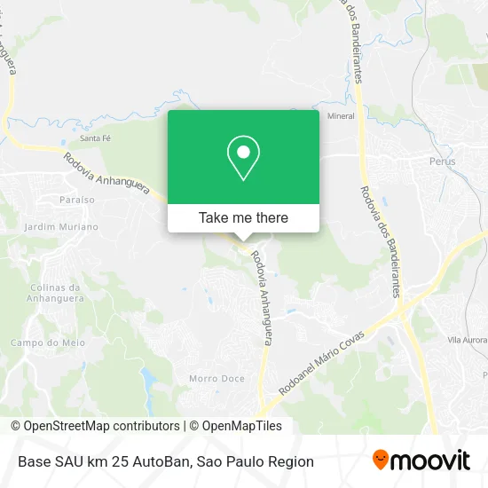 Base SAU km 25 AutoBan map