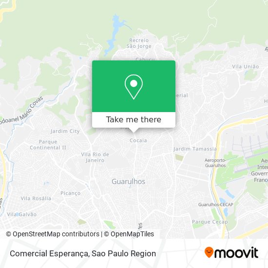 Comercial Esperança map