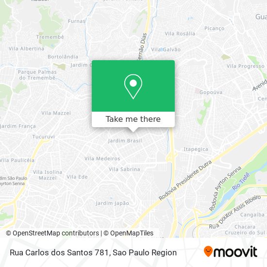 Rua Carlos dos Santos 781 map