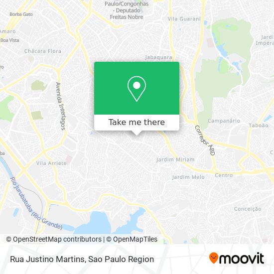 Mapa Rua Justino Martins