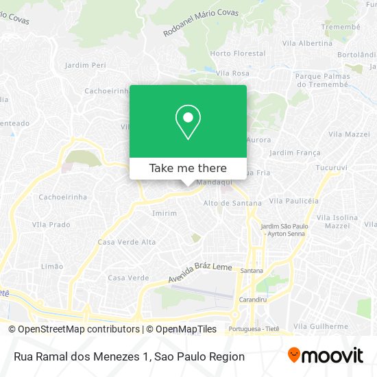 Mapa Rua Ramal dos Menezes 1