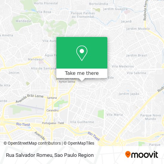 Mapa Rua Salvador Romeu