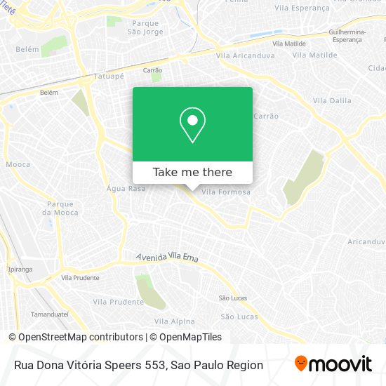 Rua Dona Vitória Speers 553 map