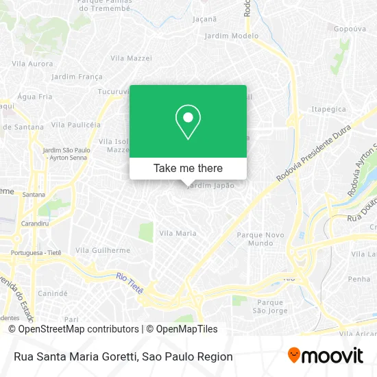 Rua Santa Maria Goretti map