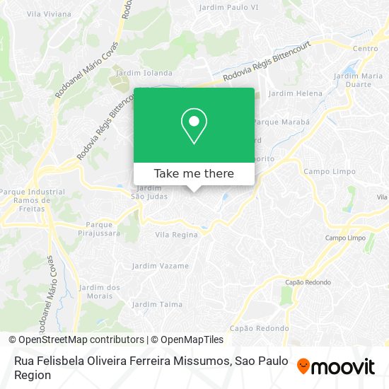Rua Felisbela Oliveira Ferreira Missumos map