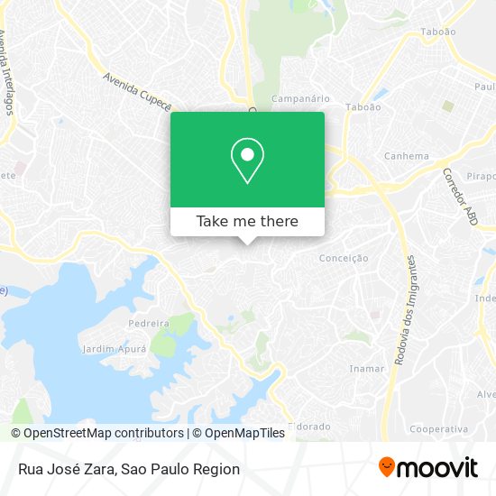 Mapa Rua José Zara