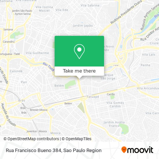 Rua Francisco Bueno 384 map