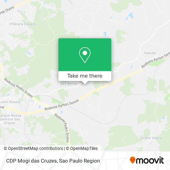 CDP Mogi das Cruzes map