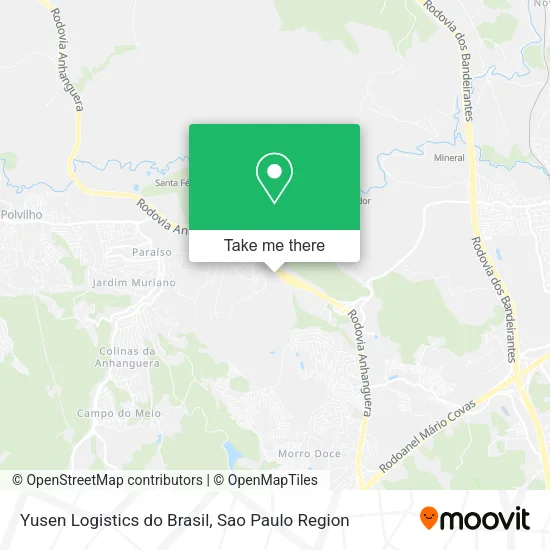 Yusen Logistics do Brasil map