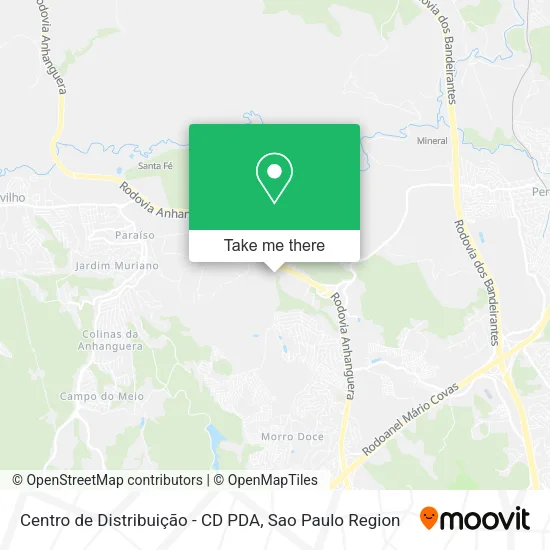 Centro de Distribuição - CD PDA map