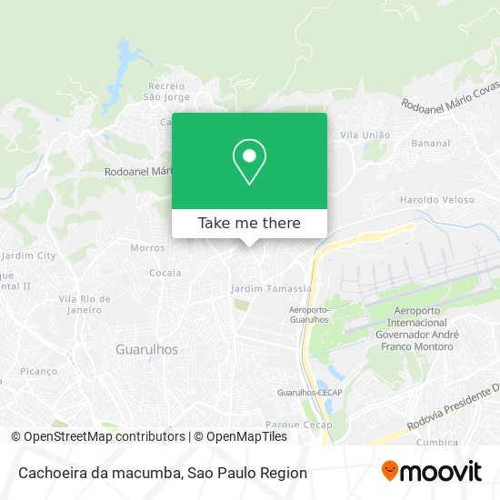 Cachoeira da macumba map