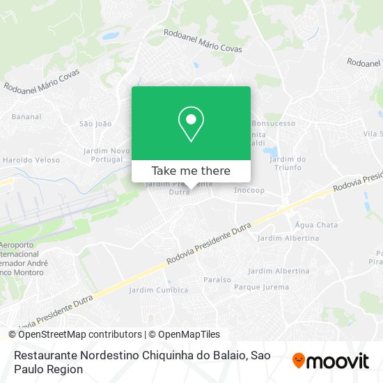 Restaurante Nordestino Chiquinha do Balaio map