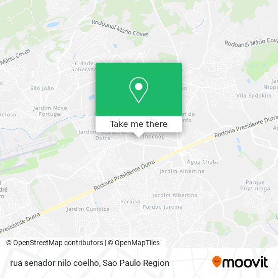 rua senador nilo coelho map