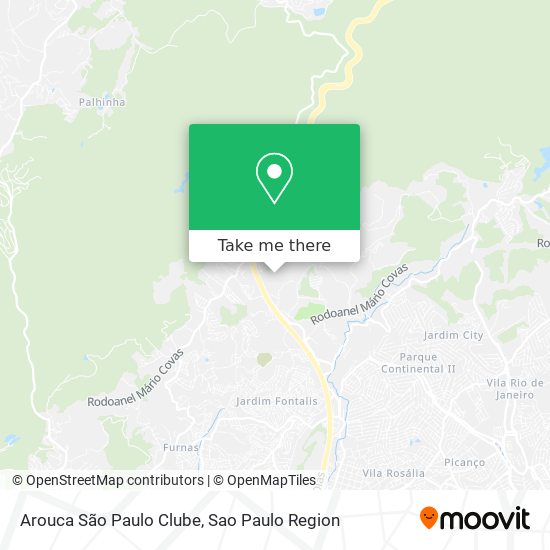 Arouca São Paulo Clube map